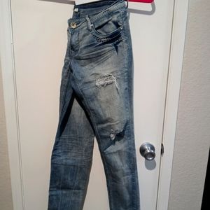 Jeans with beadwork on back